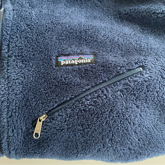 Vintage Made in USA Patagonia R2 Regulator Navy Blue Deep Pile Fleece, Size XXL - Picture 6 of 9